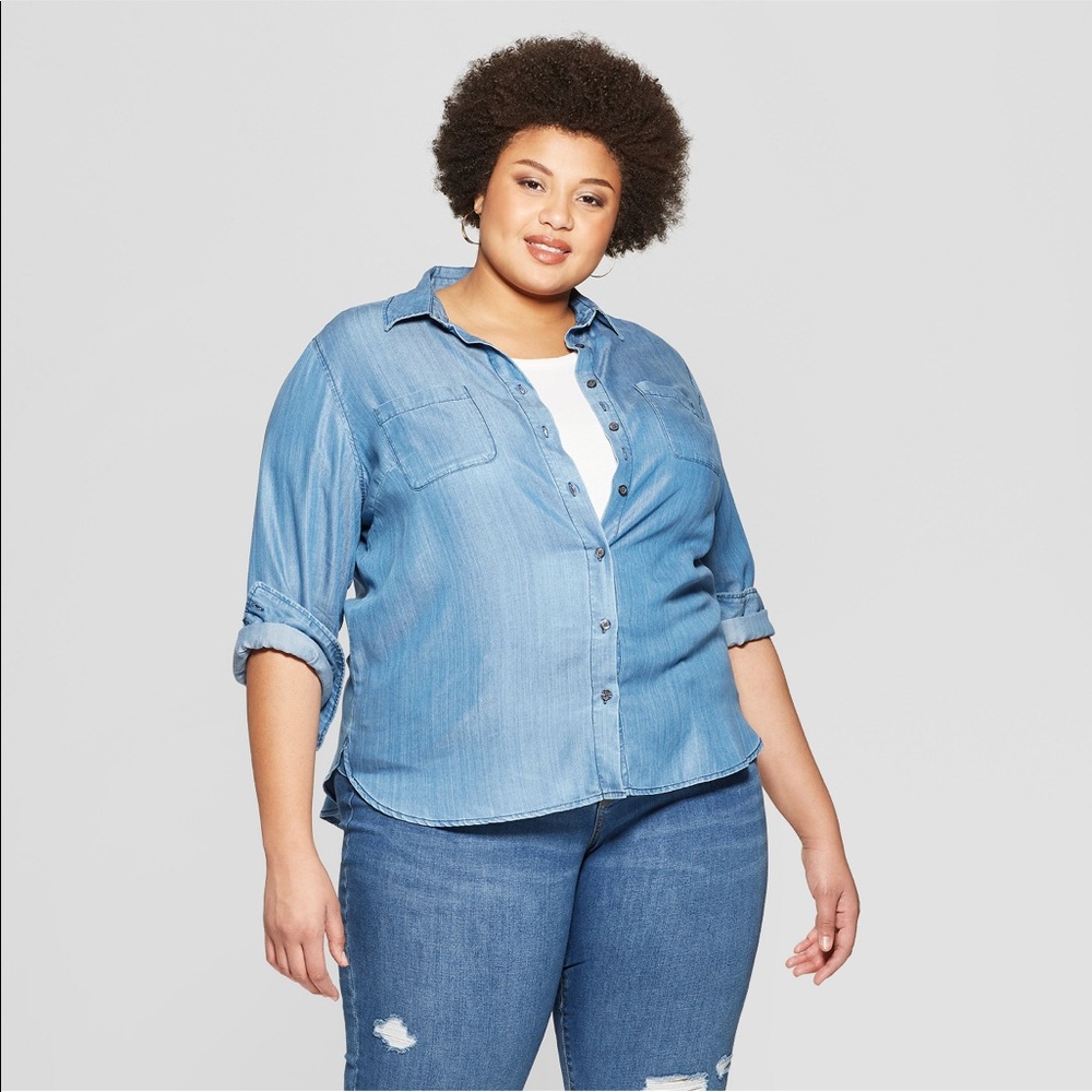Ava & ViV Jean Button up